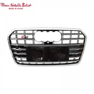 RS7 auto front grille for Audi A7 S7 C7.5 ABS material honeycomb car grill