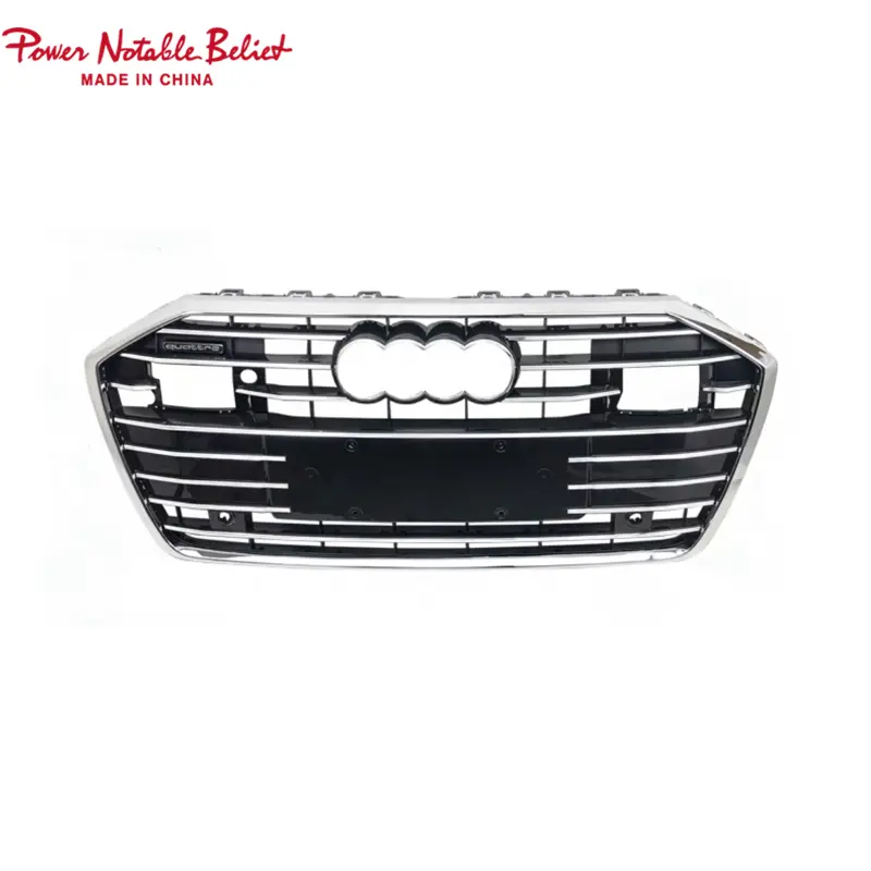 RS6 front bumper grille for audi A6 A6L S6 C8 honeycomb grill (1)