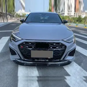 S3 RS3 style car grille for Audi A3 S3 8Y front hood grille with bracket